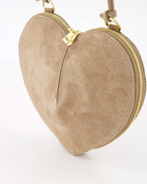 Lamour Hart Tas Suede taupe T443