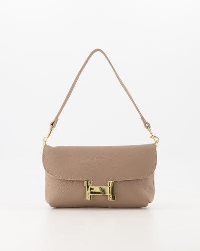 Hilary Clutch Leer T224 taupe