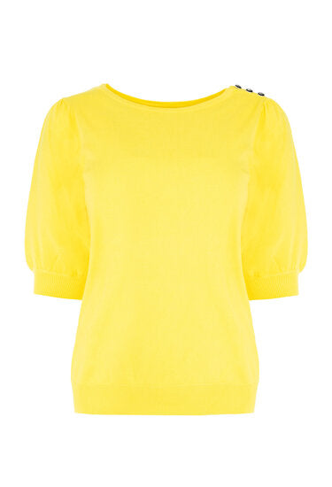 NED Dhalia 1/2 SS Top vibrant yellow
