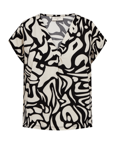 Freequent Floi Tee black w. moonbeam