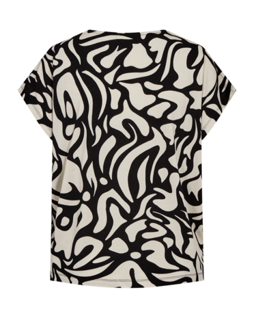 Freequent Floi Tee black w. moonbeam