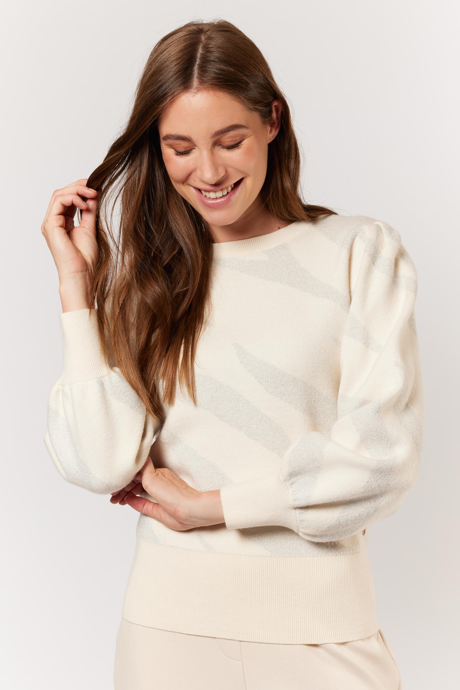 G-Maxx Carlise Trui roomwit