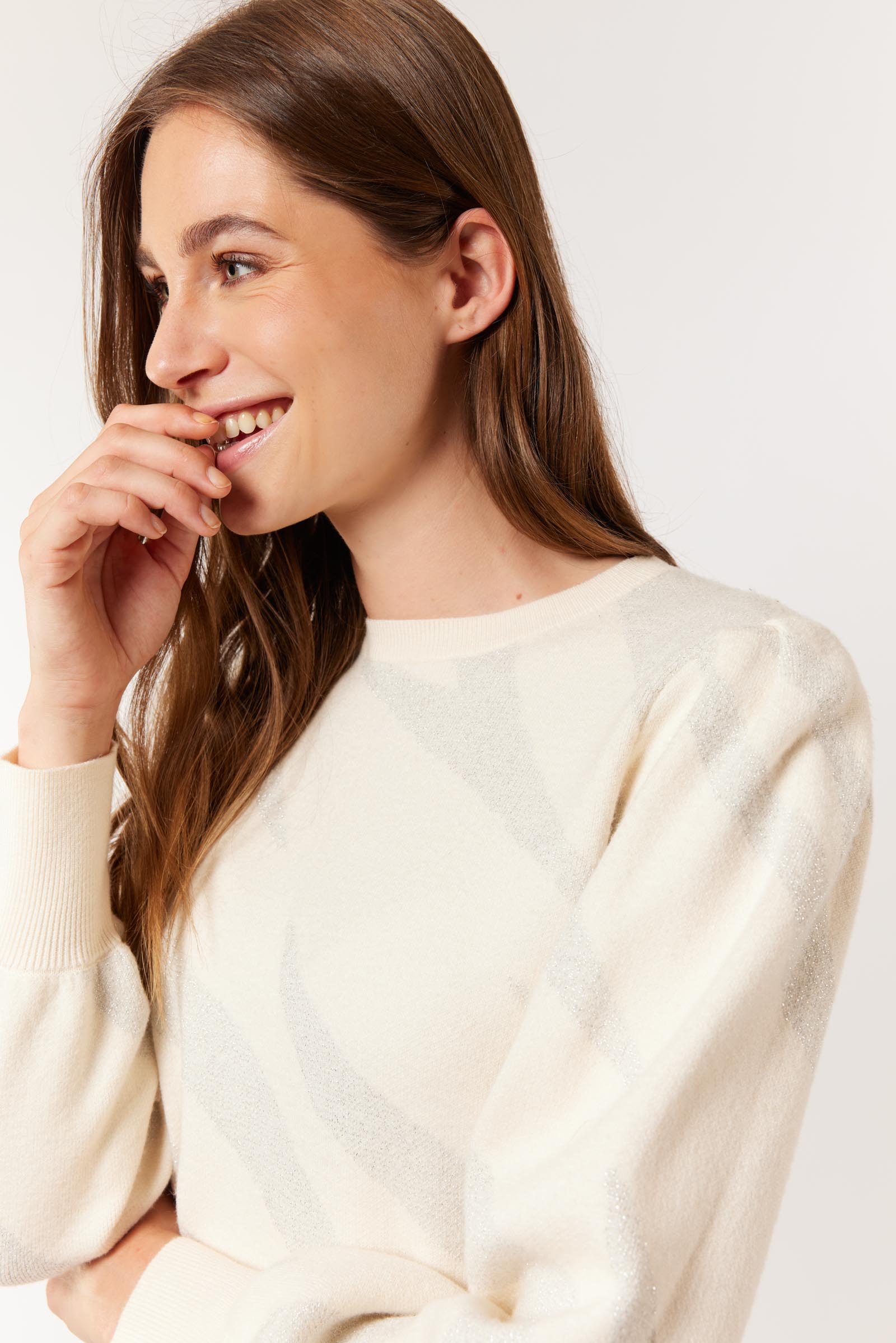 G-Maxx Carlise Trui roomwit