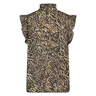 Nukus Aurora Top zand zwart