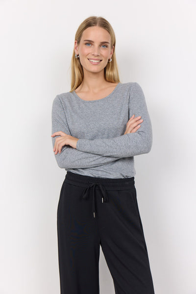 SoyaConcept Pylle 2 Top medium grey melange