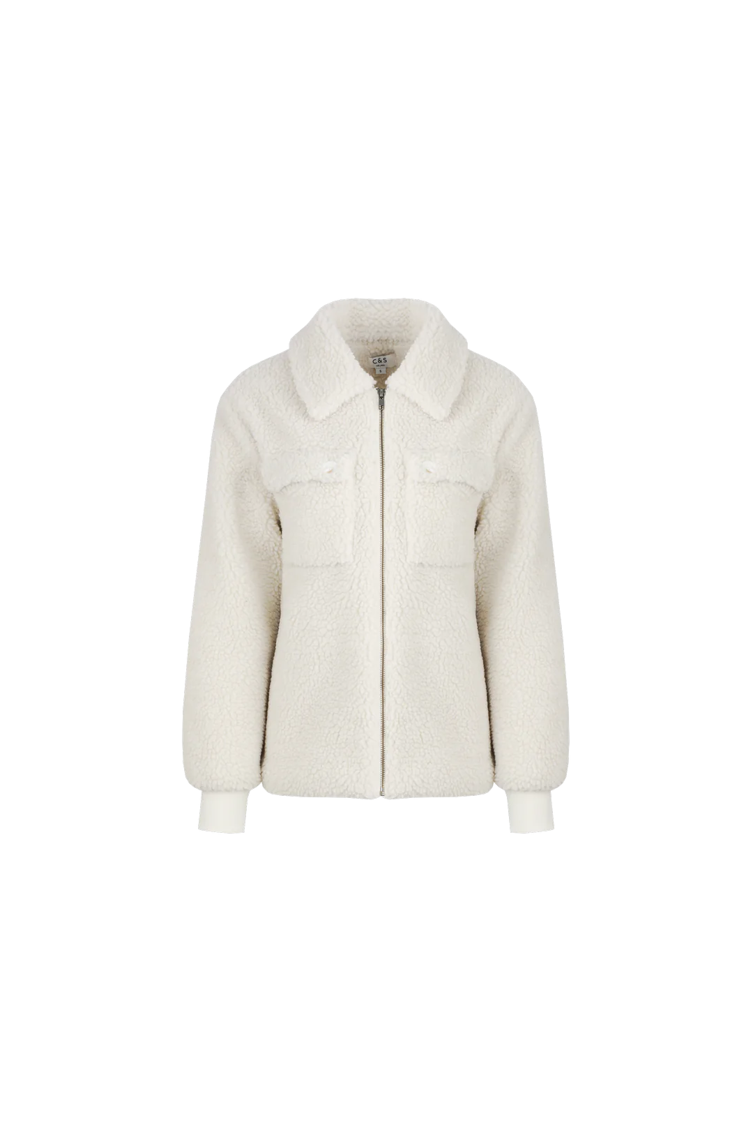 C&S Cherry Teddy Jacket sand