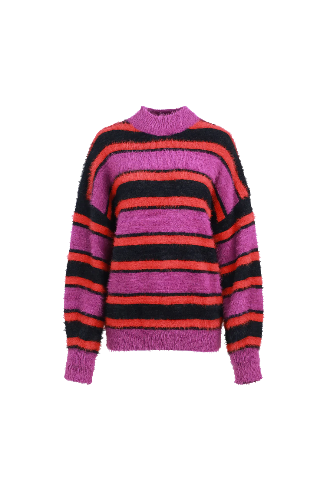 Fluresk Samla Knit Sweater grape purple/zwart