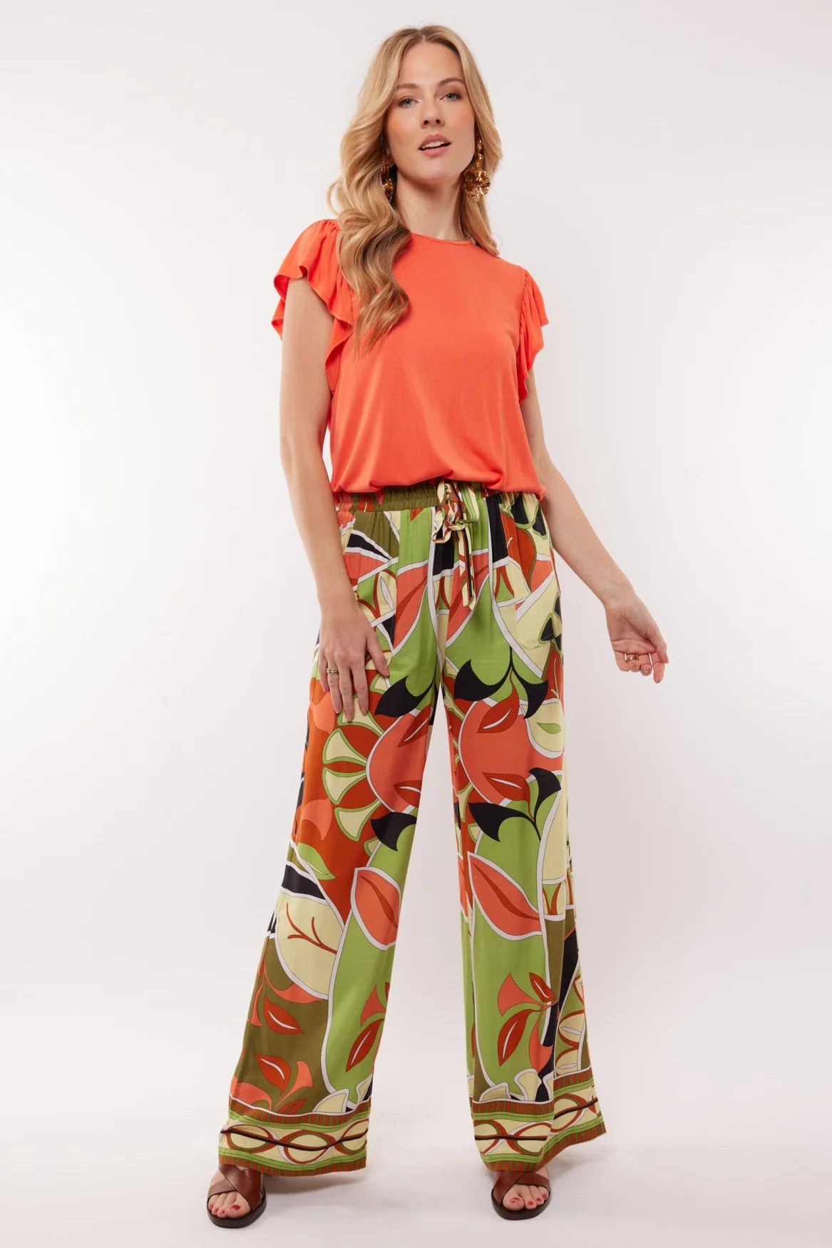 C&S Bibian Broek offwhite/ocean