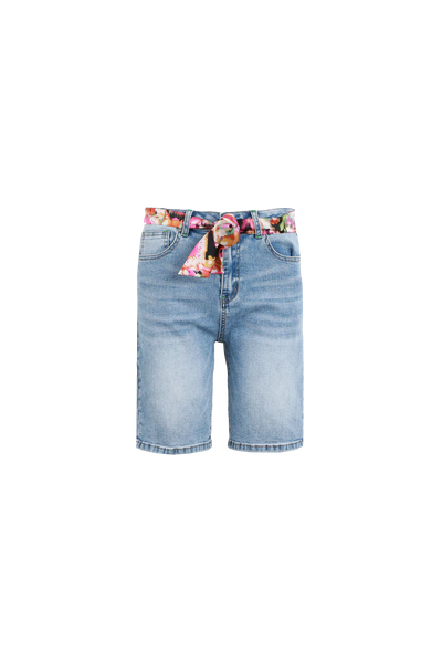 C&S Babou Short Korte Broek denim mid blue