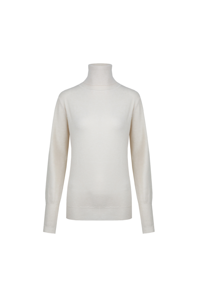 C&S Daye Knit Sweater wool white