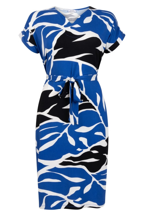 Zoso jurk claire cobalt zwart zand