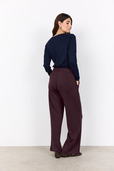 SoyaConcept Banu 116 Broek Wijde Pijp choco