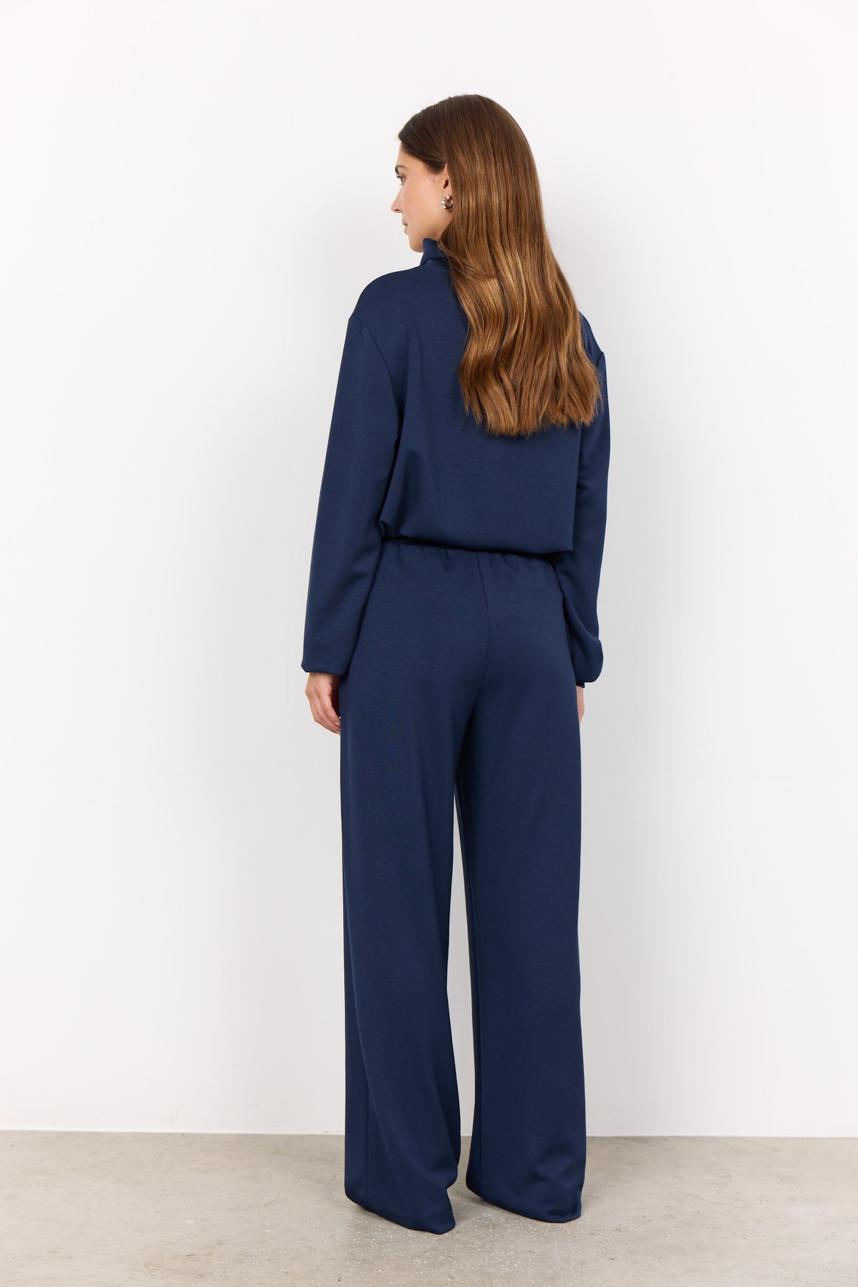 SoyaConcept Banu 116 Broek Wijde Pijp blue iris