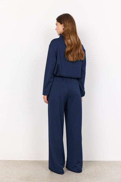 SoyaConcept Banu 116 Broek Wijde Pijp blue iris