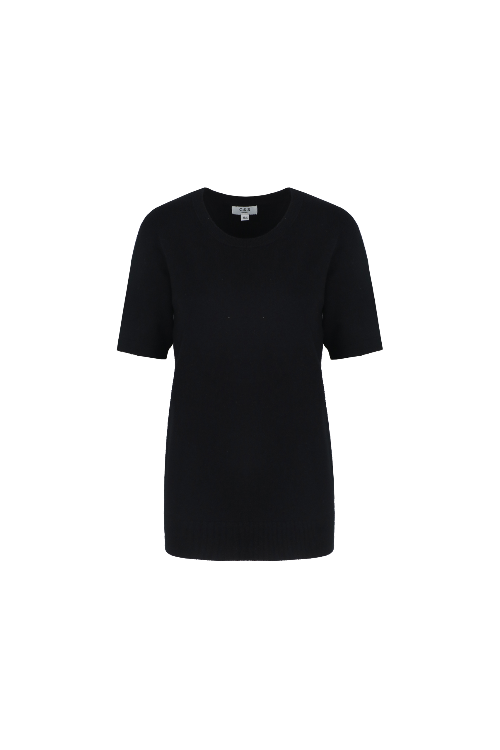 C&S Anne Knit Top zwart