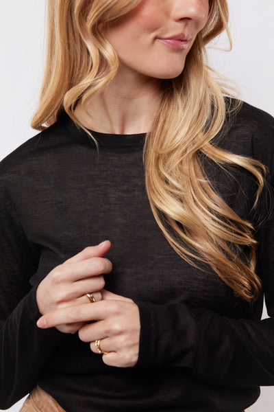 C&S Angel Knit Pullover zwart