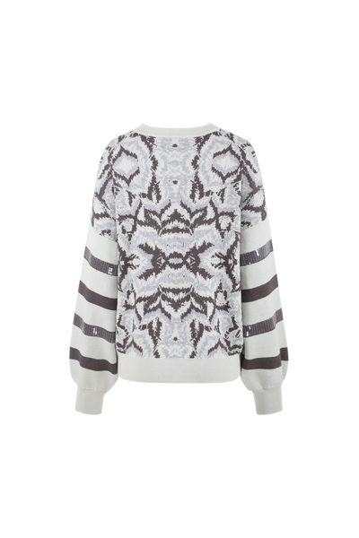 C&S Kimberly Knit Pullover trui monument dark gray