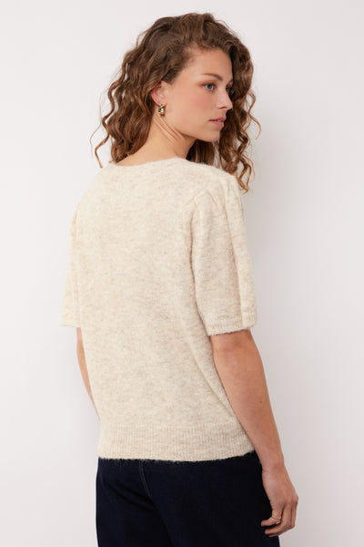 G-maxx Octavia Knit Top wood ash