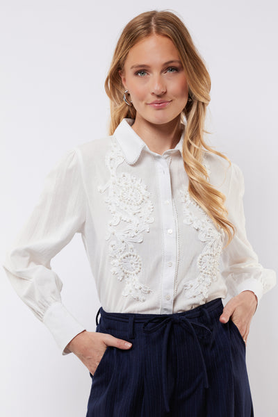 C&S Linsey Blouse offwhite