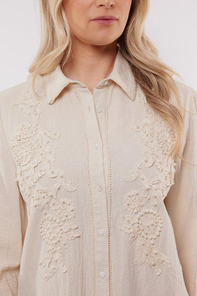 C&S Linsey Blouse ecru