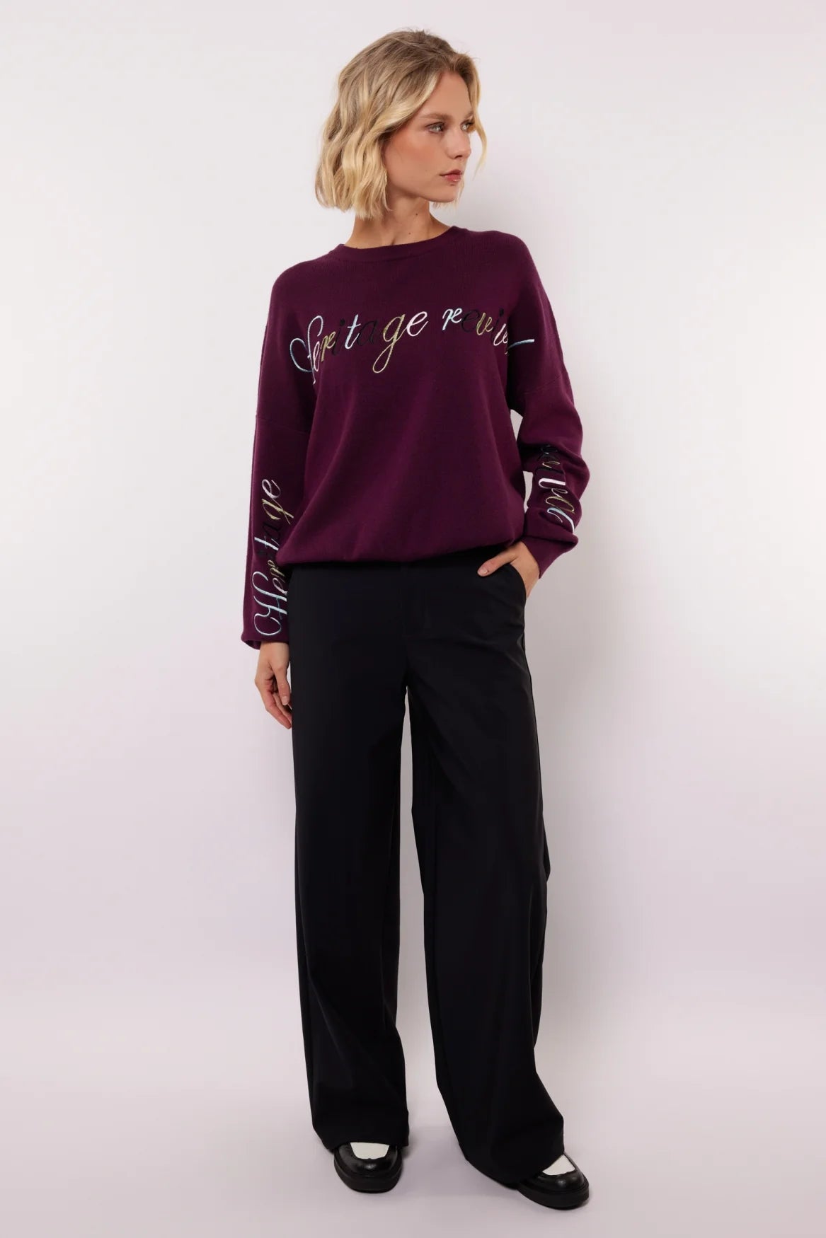 Fluresk Samara Flare Broek zwart