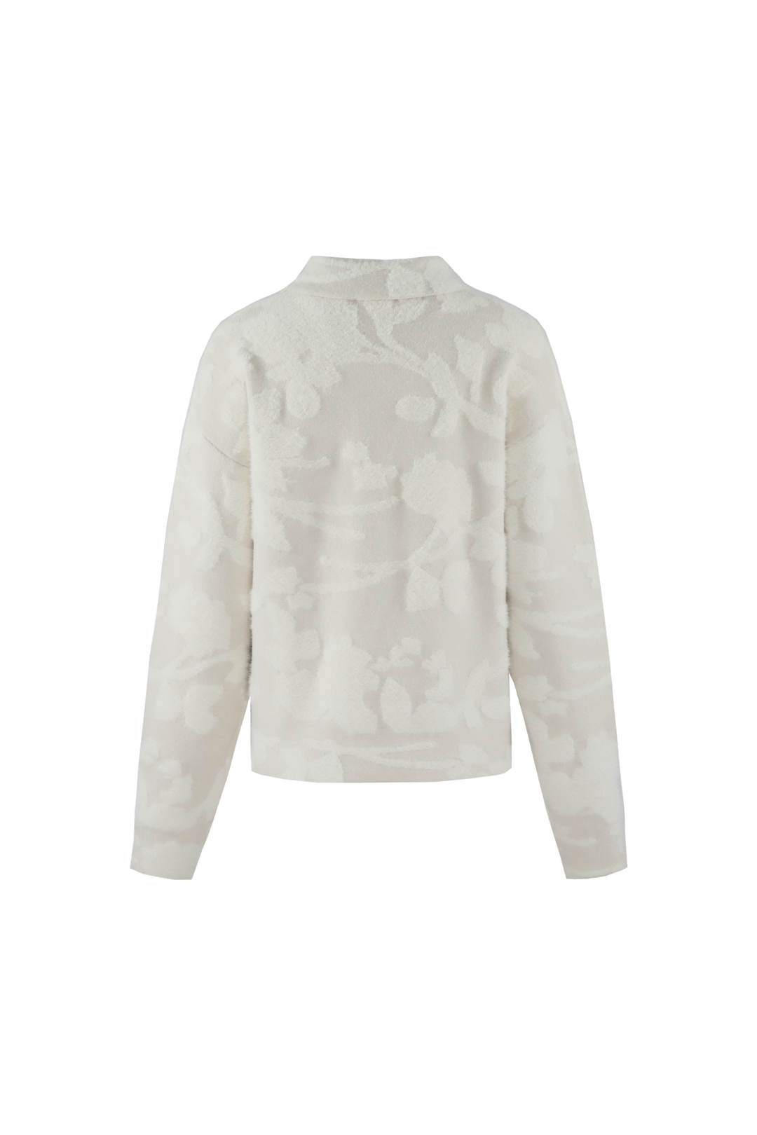 C&S Clarisse Knit Cardigan wool white / sand