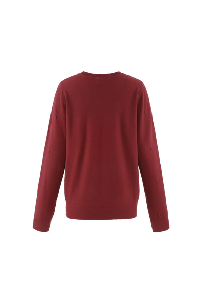 C&S Kathleen Knit Pullover amarone cabernet