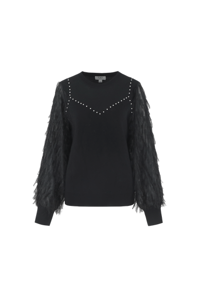 C&S Karlijn Knit Pullover zwart