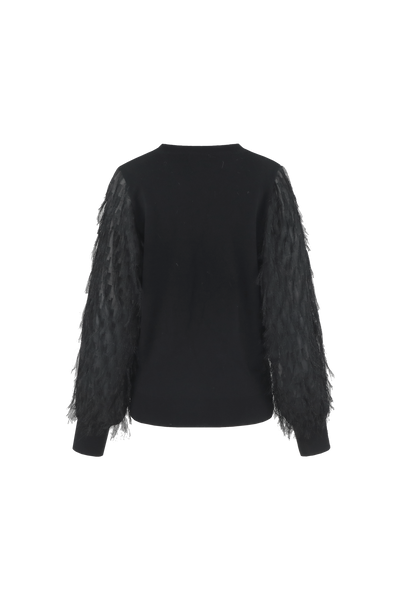 C&S Karlijn Knit Pullover zwart