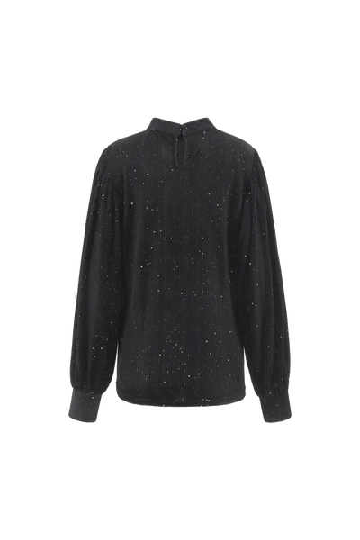 C&S Tessa-Lynn Glitter Top zwart