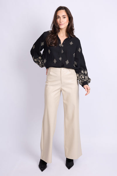 C&S Puck PU Broek zand