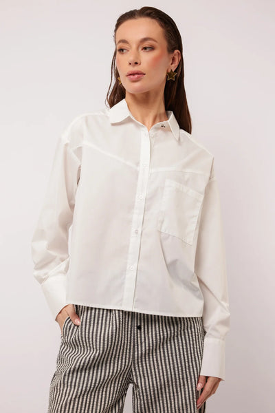 Fluresk Jeanet Cropped Blouse offwhite