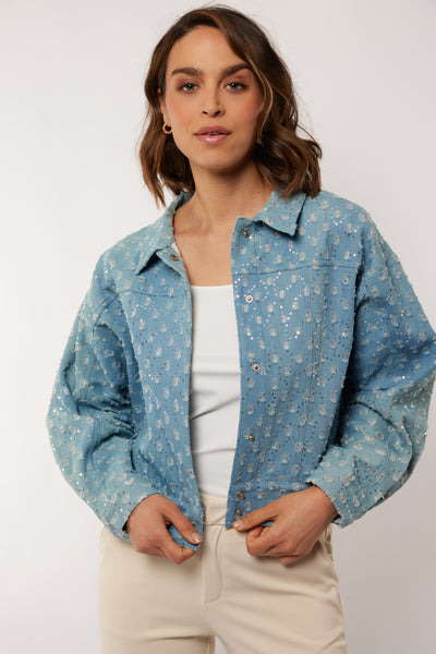 G-Maxx Shiloh Denim Jacket denim light blue