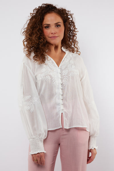 C&S Nancay Blouse offwhite
