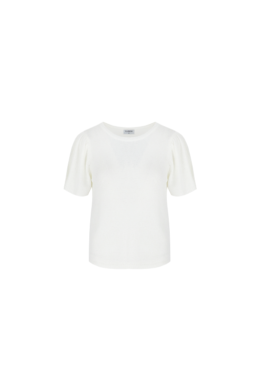 Fluresk Niala Knitting Top offwhite