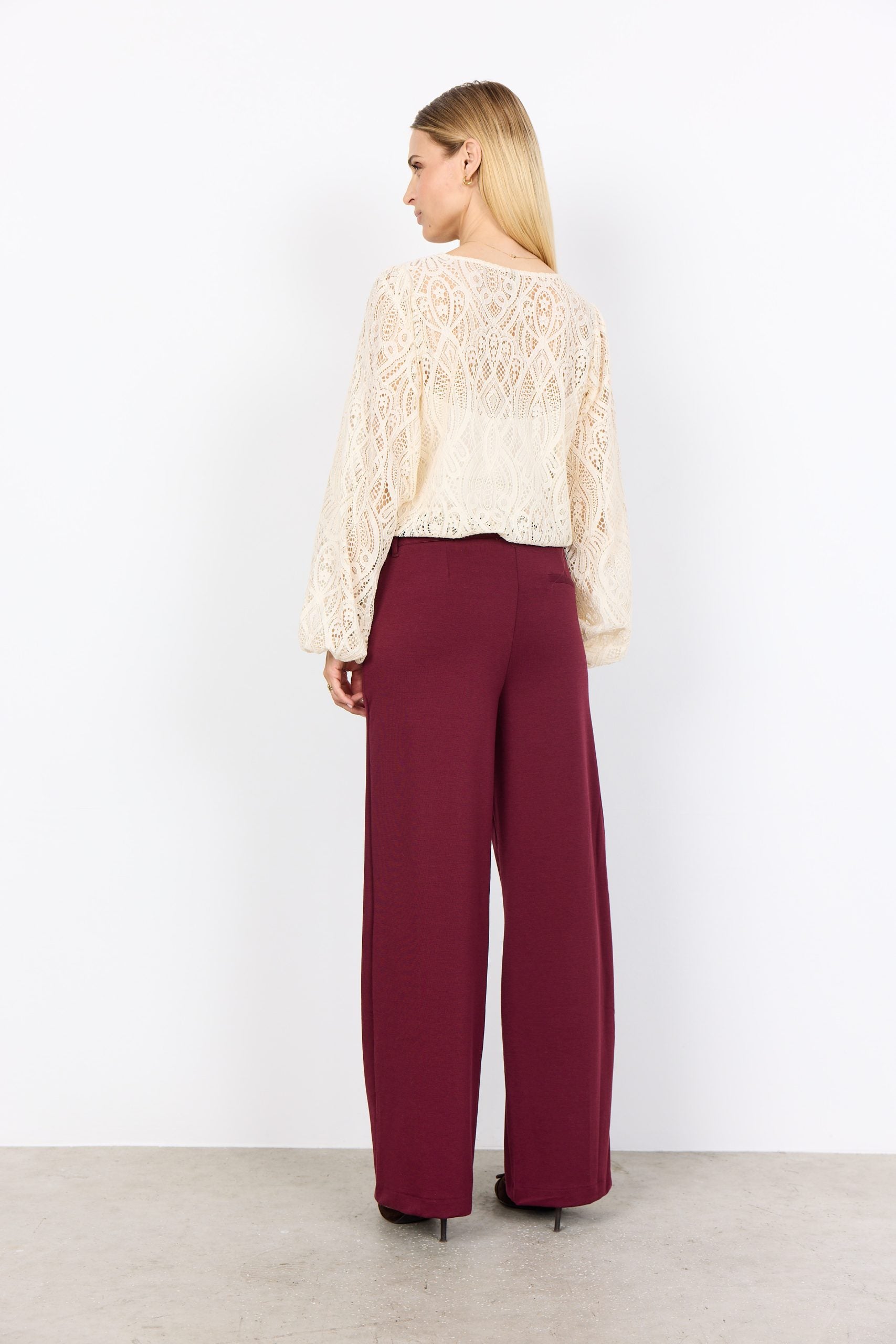 SoyaConcept Daniela 9 Broek dark red