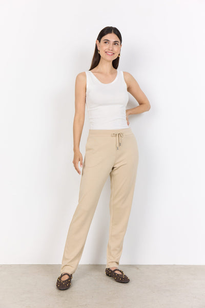 SoyaConcept Banu 157 Jogger Broek zand