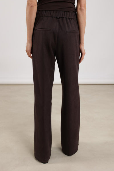 Nukus Jill Scuba Broek dark chocolate