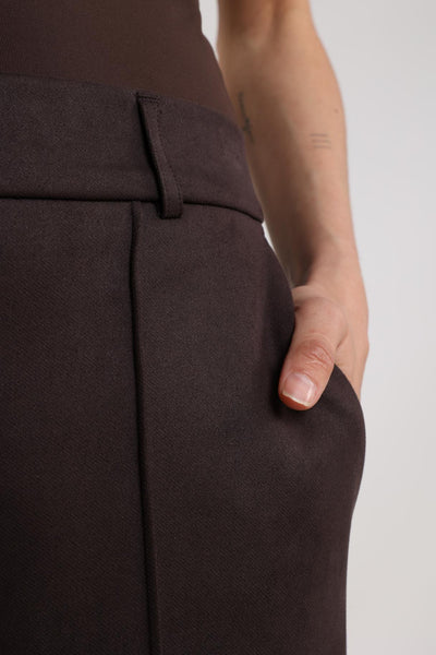 Nukus Jill Scuba Broek dark chocolate