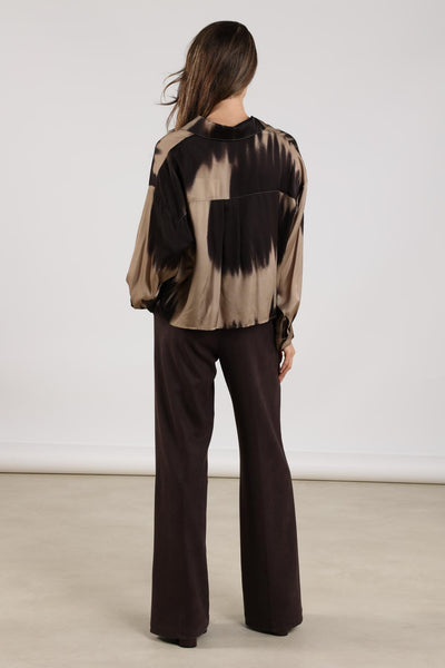 Nukus Jill Scuba Broek dark chocolate