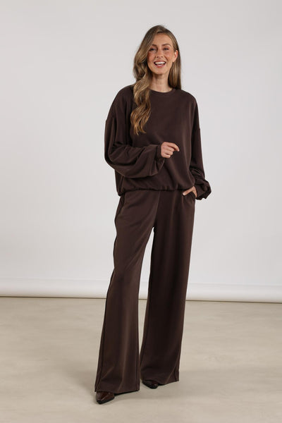 Nukus Gaia Broek dark chocolate