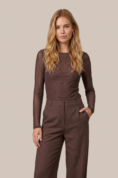 C&S Tanea Top mocha brown