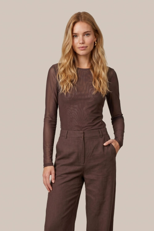 C&S Tanea Top mocha brown