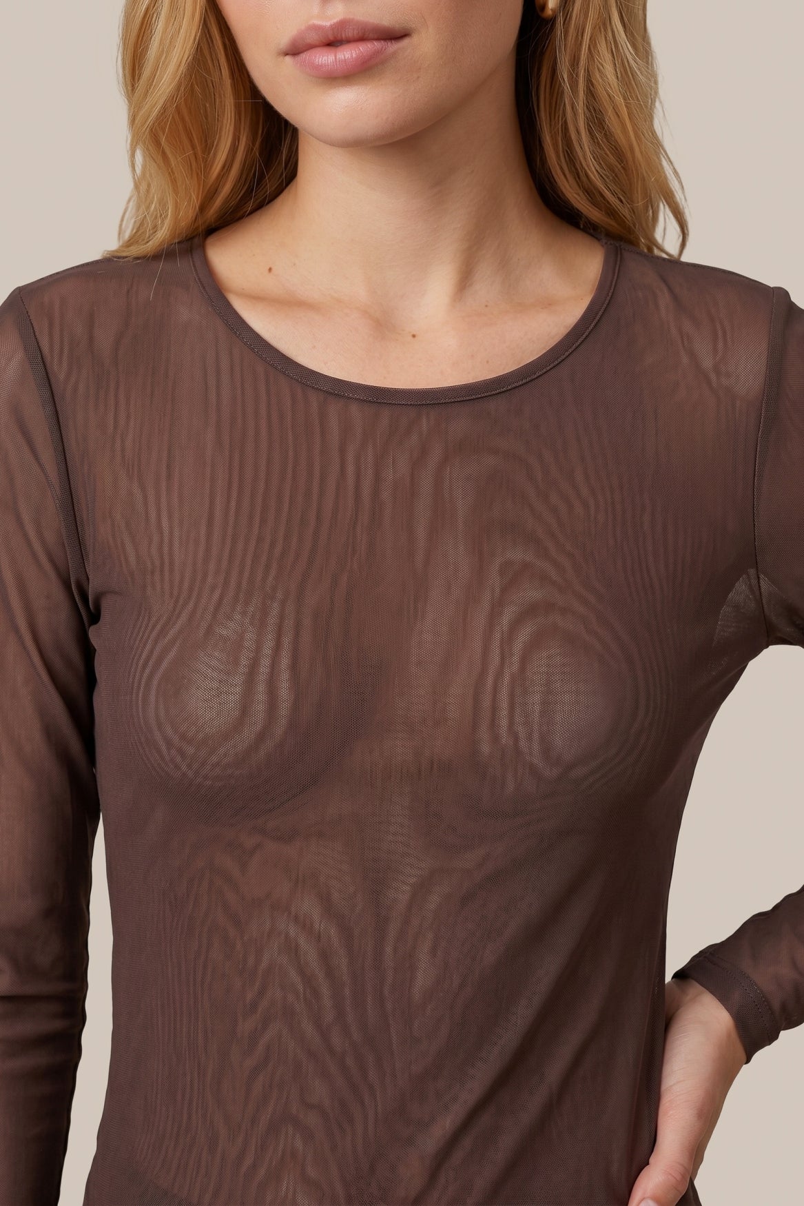 C&S Tanea Top mocha brown