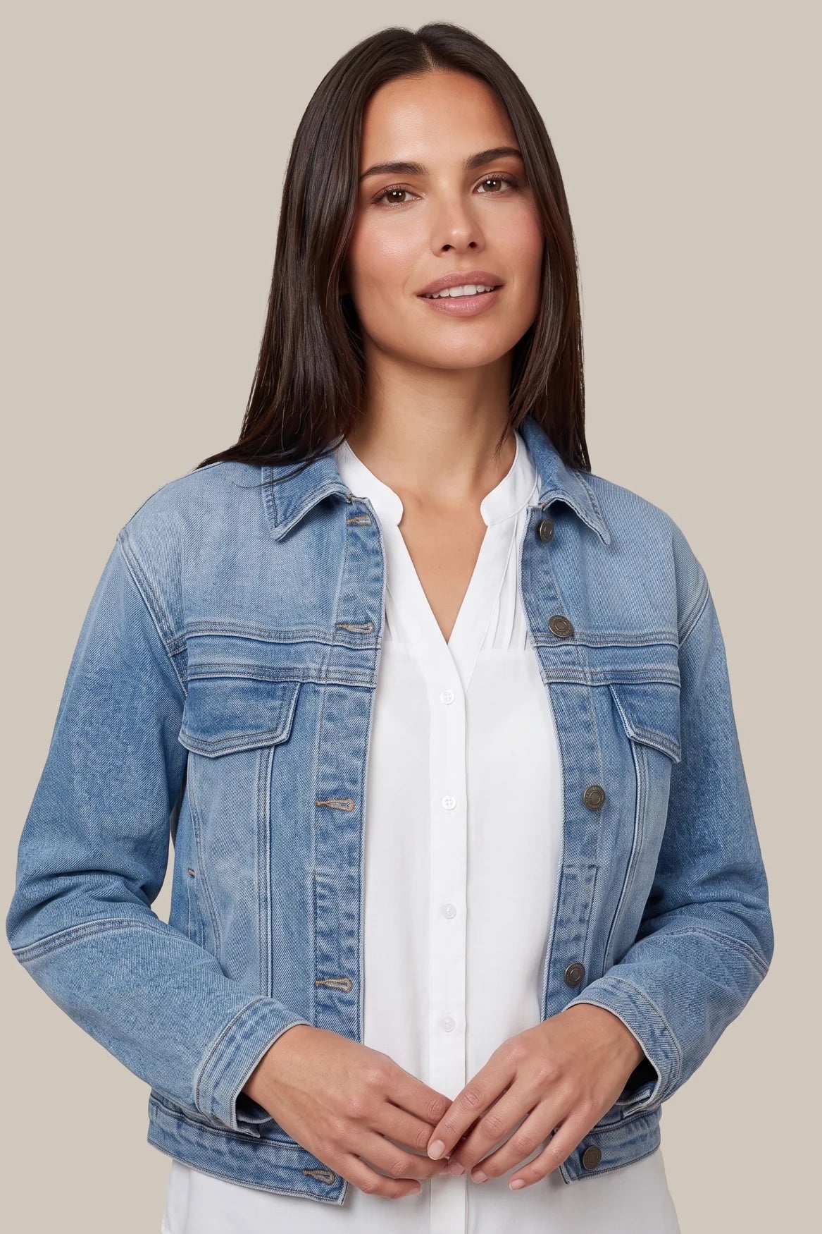 G-maxx Líona Jacket Denim Mid Blue