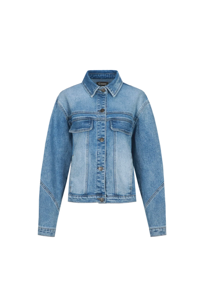 G-maxx Líona Jacket Denim Mid Blue