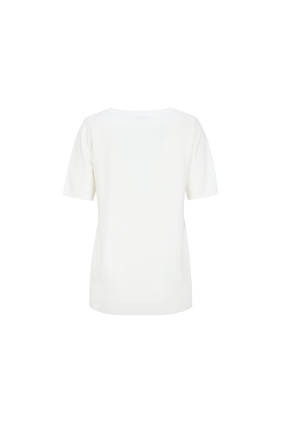 C&S Kenza Knit Top wool white