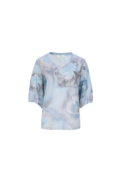 C&S Lana Top dark jeans blue mix