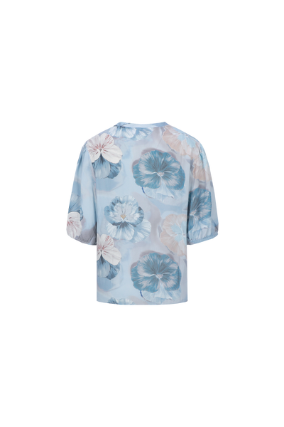 C&S Lana Top dark jeans blue mix