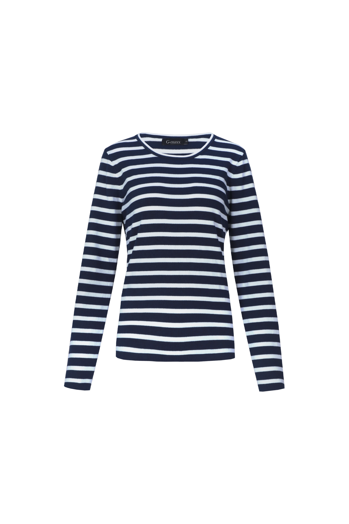 G-maxx Alianna Top dark sapphire / wool white